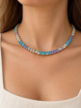 Rainbow Opal Necklace